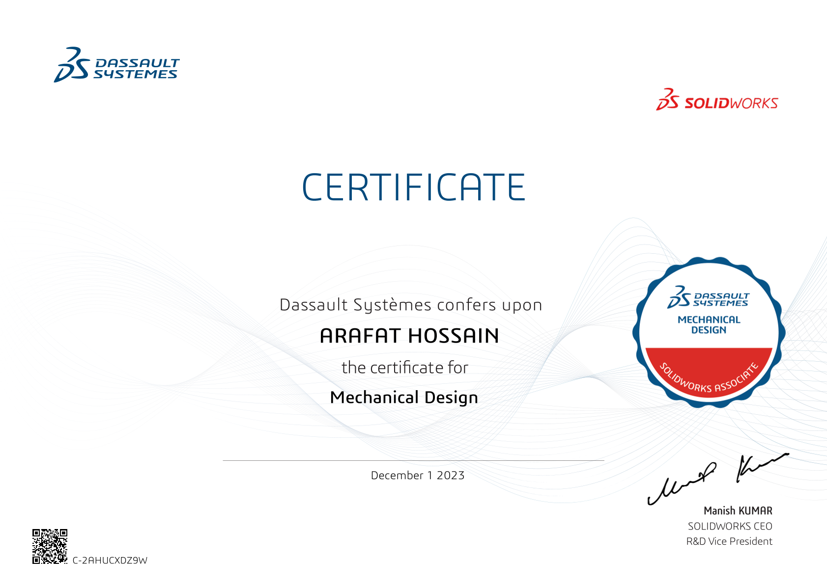 CSWP Certificate